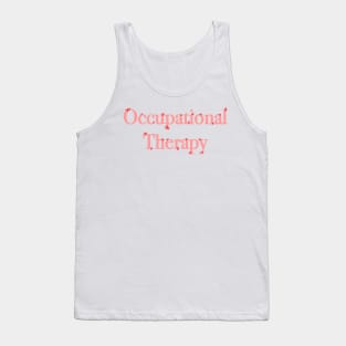 Occupational Therapy Mini Flowers - Pink and Red Tank Top